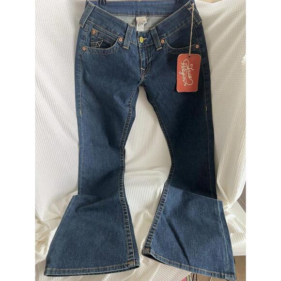 True Religion Stitched Bootcut Jeans Women Size 29 Bobby Super T Denim Pants NWT - Picture 1 of 3